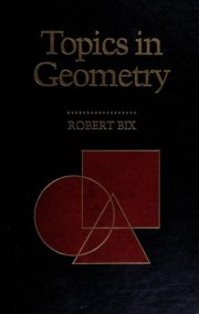 Couverture : Topics in geometry
