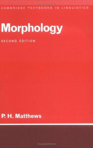 Couverture : Morphology