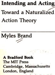 Couverture : Intending and Acting