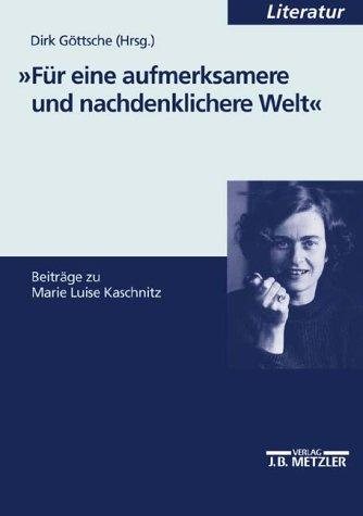 Couverture : Für eine aufmerksamere und nachdenklichere Welt