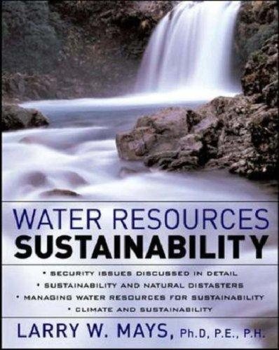 Couverture : Water Resources Sustainability