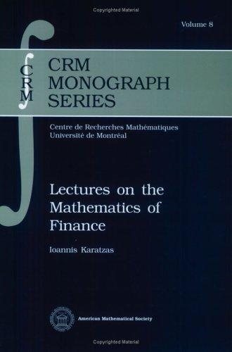 Couverture : Lectures on the Mathmatics of Finance (CRM Monograph)