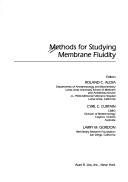 Couverture : Methods for studying membrane fluidity