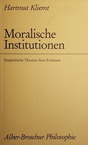 Couverture : Moralische Institutionen
