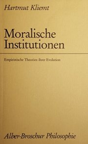 Couverture : Moralische Institutionen