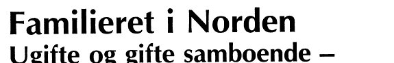 Couverture : Familieret i Norden
