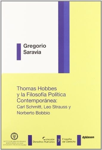 Couverture : Thomas Hobbes y la filosofía política contemporánea. Carl Schmitt, Leo Strauss y Norberto Bobbio