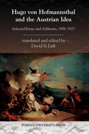 Couverture : Hugo Von Hofmannsthal and the Austrian Idea