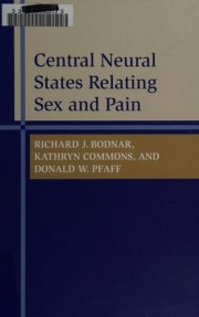 Couverture : Central neural states relating sex and pain