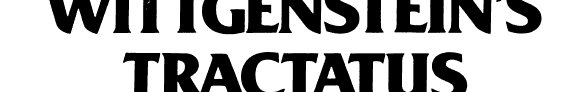 Couverture : Wittgenstein's Tractatus and the modern arts