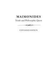 Couverture : Maimonides