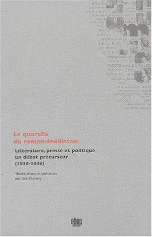 Couverture : La querelle du roman-feuilleton