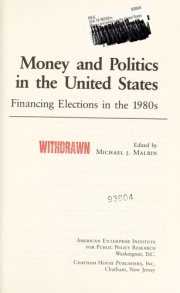 Couverture : Money and politics in the United States
