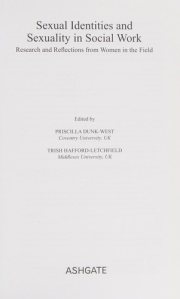 Couverture : Sexual identities and sexuality in social work