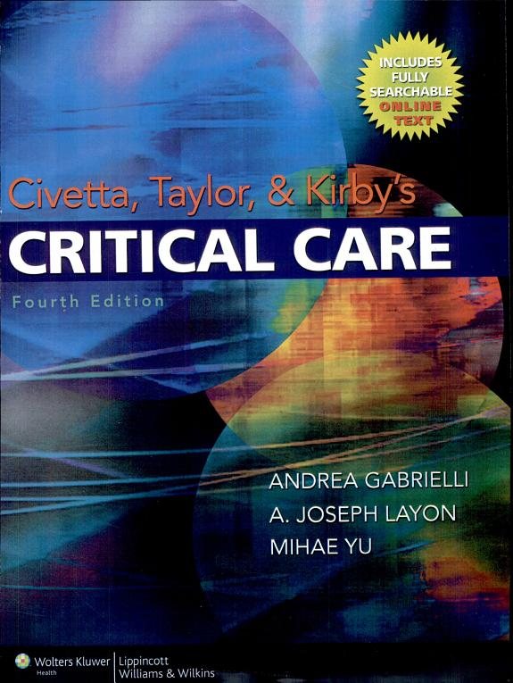 Couverture : Civetta, Taylor, & Kirby's Critical Care