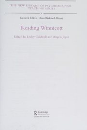 Couverture : Reading Winnicott