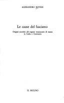 Couverture : Le cause del fascismo