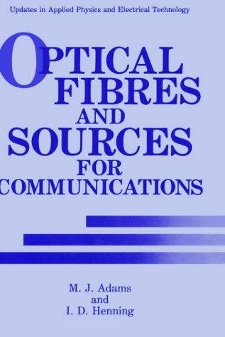 Couverture : Optical fibres and sources for communications