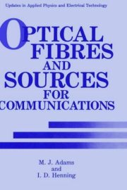 Couverture : Optical fibres and sources for communications