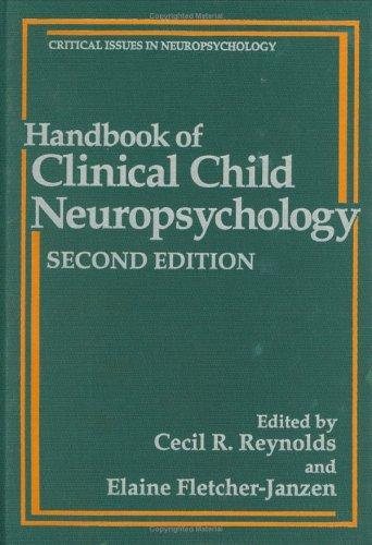 Couverture : Handbook of clinical child neuropsychology