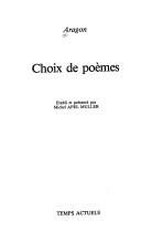 Couverture : Choix de poèmes