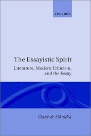 Couverture : The essayistic spirit