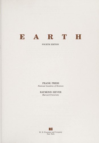 Couverture : Earth