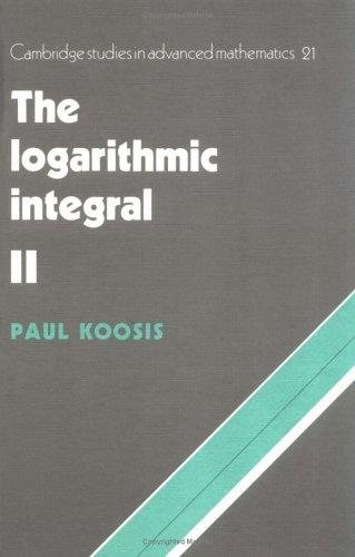 Couverture : The logarithmic integral
