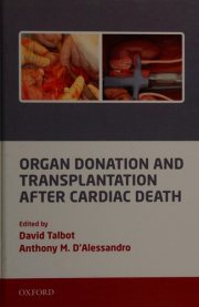 Couverture : Organ donation and transplantation after cardiac death
