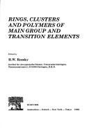 Couverture : Rings, clusters, and polymers of main group and transition elements