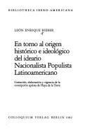 Couverture : En torno al origen histórico e ideológico del ideario nacionalista populista latinoamericano