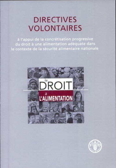 Couverture : Directives Volontaires a l'Appui de la Concretisation Progressive du Droit a une Alimentation