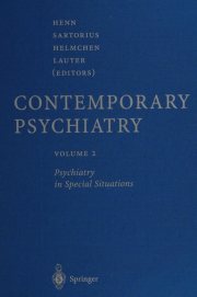 Couverture : Contemporary psychiatry