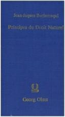 Couverture : Principes du droit naturel