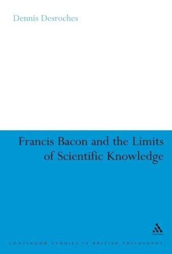 Couverture : FRANCIS BACON AND THE LIMITS OF SCIENTIFIC KNOWLEDGE.