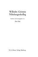 Couverture : Wilhelm Grimms Nibelungenkolleg