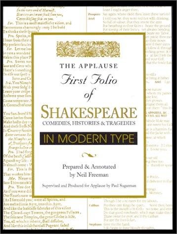 Couverture : The Applause first folio of Shakespeare in modern type