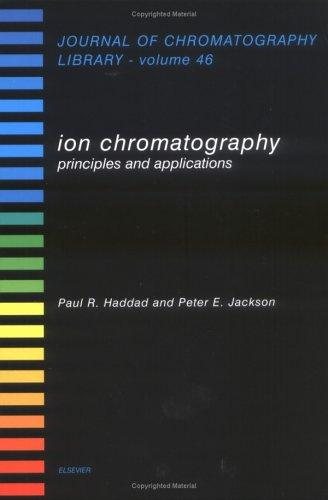 Couverture : Ion chromatography