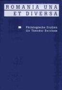 Couverture : Romania una et diversa