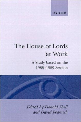 Couverture : The House of Lords at work
