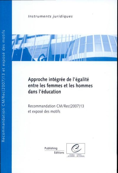 Couverture : Approche intégrée de l'égalité entre les femmes et les hommes dans l'éducation