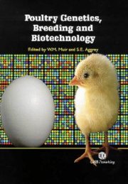 Couverture : Poultry Genetics, Breeding and Biotechnology (Cabi Publishing)
