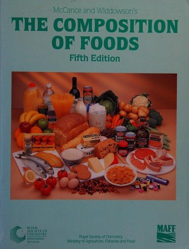 Couverture : McCance and Widdowson's the composition of foods.