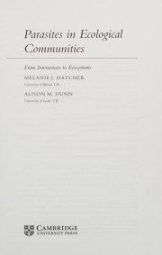 Couverture : Parasites in ecological communities