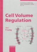 Couverture : Cell volume regulation