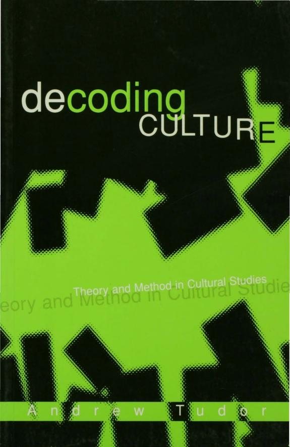 Couverture : Decoding Culture