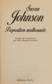 Couverture : Proposition malhonnête