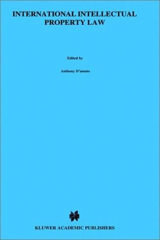 Couverture : International intellectual property law