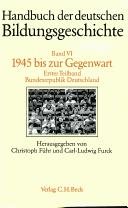 Couverture : Handbuch der deutschen Bildungsgeschichte