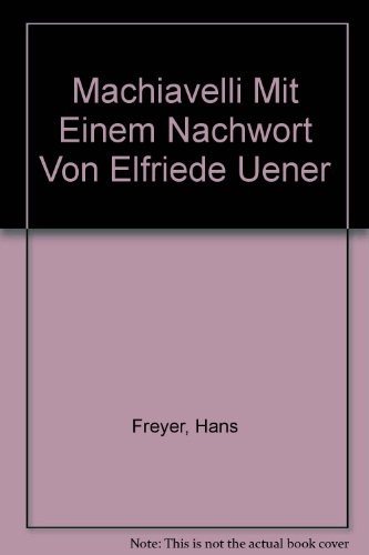 Couverture : Machiavelli